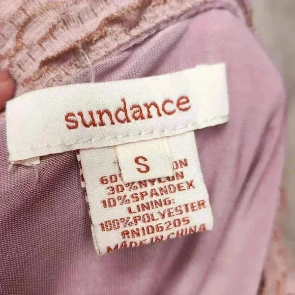 Sundance Willow Midi Bohemian Embroidered Dress Women's Small Dusty Pink - Picture 3 of 7